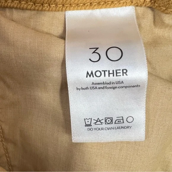 Mother The Munchie Nerdy Cargo Pants High Rise Wide Leg Sz 30 NWT Wood Thrush - Picture 13 of 16